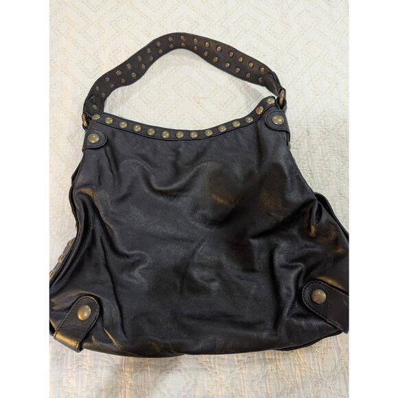 Kooba Leather Black Shoulder Bag with Gold hardware - Picture 12 of 16